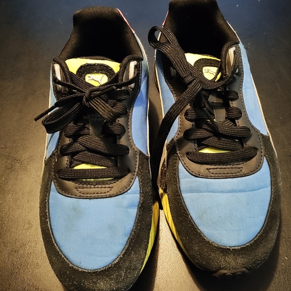 Puma Blue and Black Sneakers